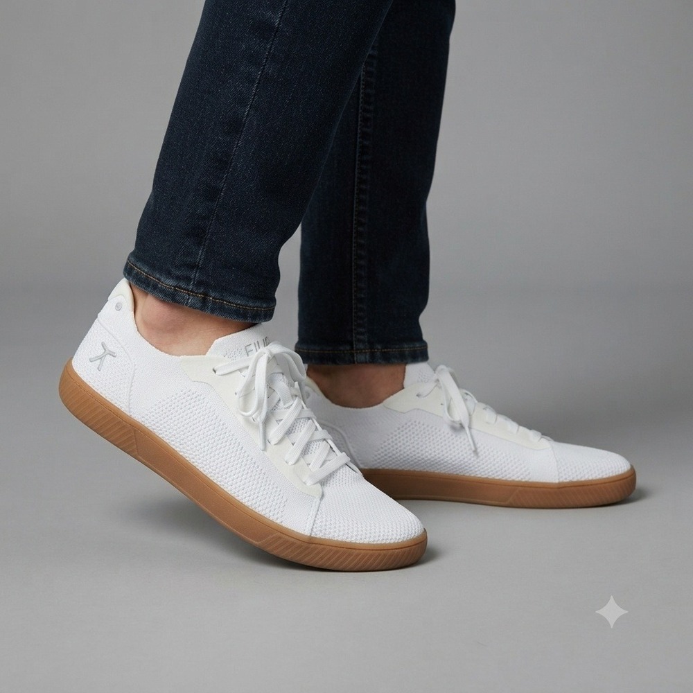 Flux Adapt Trainer Mens Size 11.5 Womens 13 Barefoot SneakerWhite Gum Shoes